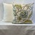 Jacobean P.Kaufmann Attributed Floriana Mineral 20”x20” Feather/Down Pillows - A Pair For Sale - Image 3 of 7