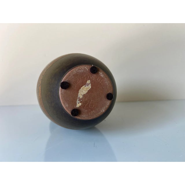 Brown Mid-Century Designs West Pottery Vase/ Sold For Sale - Image 8 of 10