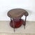 English Antique Mahogany Two-Tier Kidney Table With Bobbin Turned Legs and Brass Feet For Sale - Image 3 of 12