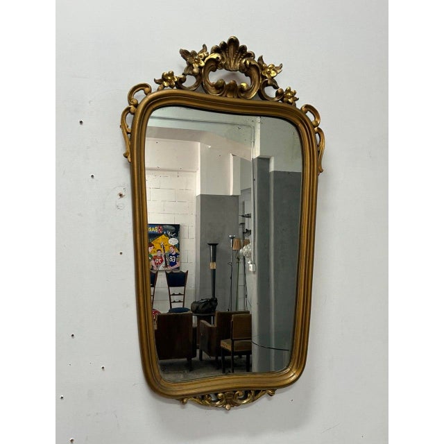 1950s Wooden Mirror by Michele Grasso, 1950s For Sale - Image 5 of 5