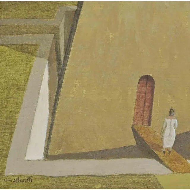 Modern Alberto Gallerati, Water that Doesn't Last, Oil on Canvas, 1970s For Sale - Image 3 of 5