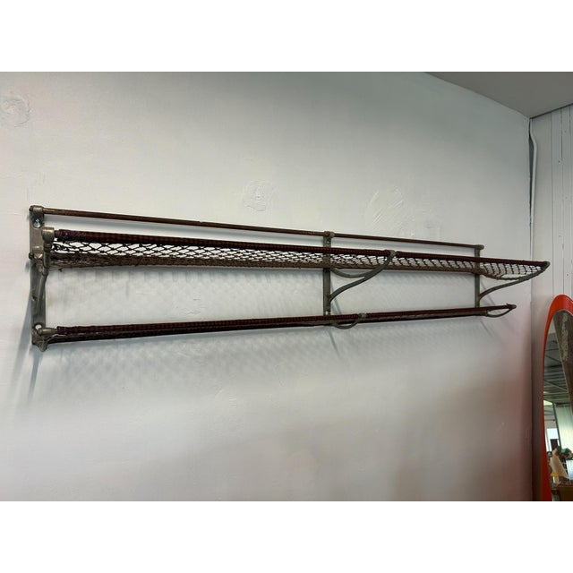 Metal Train Wagon Luggage Rack, 1930s For Sale - Image 7 of 7