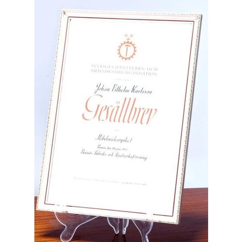 1940s Art Deco Biedermeier Partners Desk by Johan Vilhelm Karlsson, 1947 For Sale - Image 5 of 7