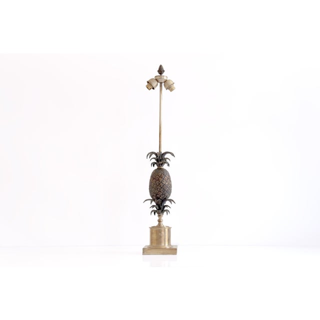 Pineapple Table Lamp in the style of Maison Charles, 20th Century For Sale - Image 6 of 6