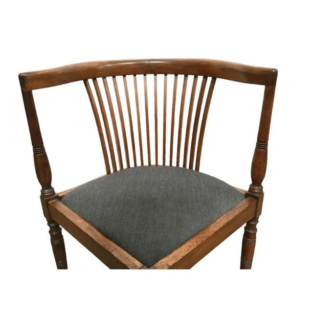 Modern Maple Wood Corner Chair With Upholstered Seat by Adolf Loos, Circa 1900 For Sale - Image 3 of 10