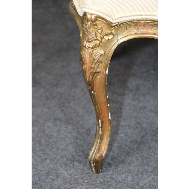 Pair 19th C. French Louis XV Style Giltwood Armchairs For Sale In Philadelphia - Image 6 of 17