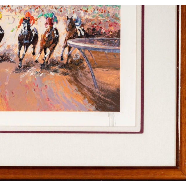 Mark King "Into the Stretch" Serigraph Edition 195/295 - Signed in Pencil. For Sale - Image 10 of 11