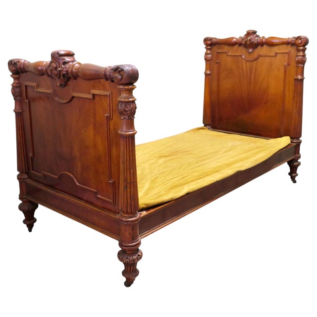 Antique French Empire Style Bed, 1800s For Sale - Image 9 of 9