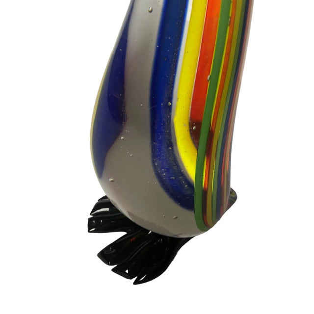 Mid-Century Murano Style Art Glass Penguin Figurine For Sale - Image 4 of 10