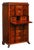 Biedermeier Chest of Drawers with Secretary Compartment in Mahogany, Early 19th Century For Sale