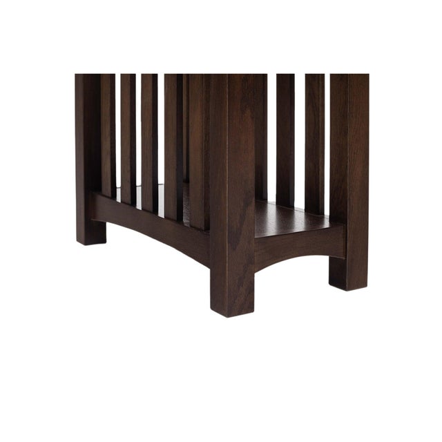 Mission Mission 1 Drawer Spindle End Table For Sale - Image 3 of 15