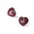 Add a touch of romance and elegance to your jewelry collection with these Estate 14K White Gold Ruby Diamond Heart...