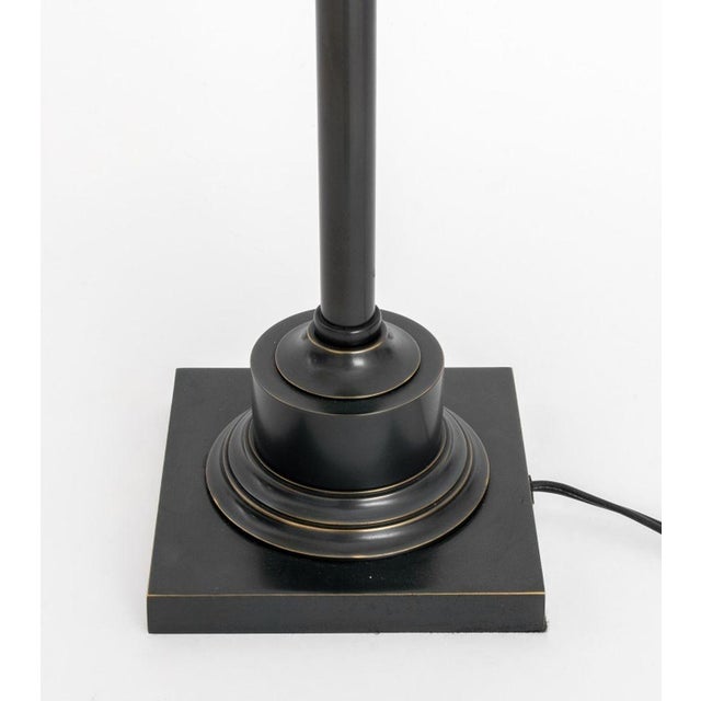 2000 - 2009 Restoration Hardware Bronzed Metal Table Lamp For Sale - Image 5 of 7