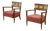 Brutalist Armchairs attributed to Audoux Minet, 1950s, Set of 2 For Sale