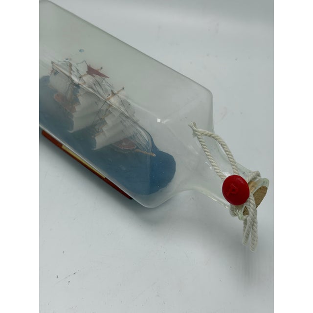 1970s Vintage Ship in a Bottle For Sale - Image 5 of 10