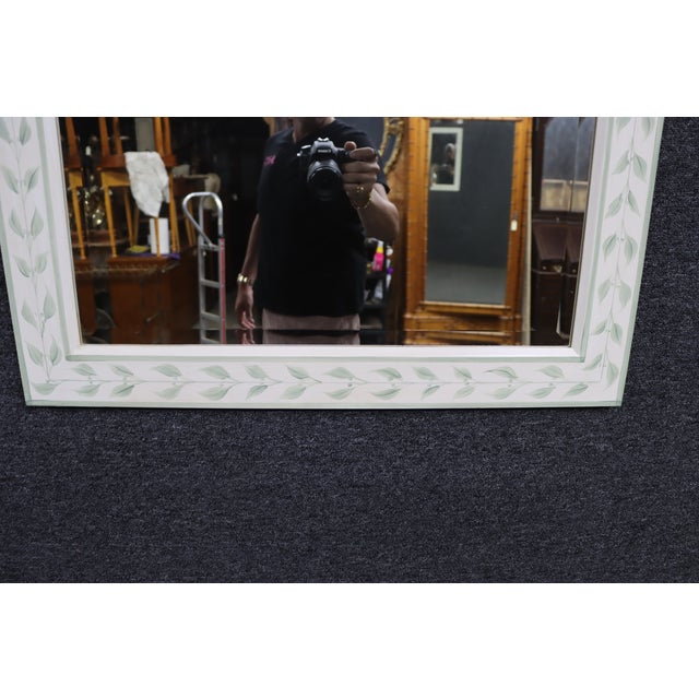 Glass Painted Botanical Mirror Attributed to the Kellogg Collection For Sale - Image 7 of 7