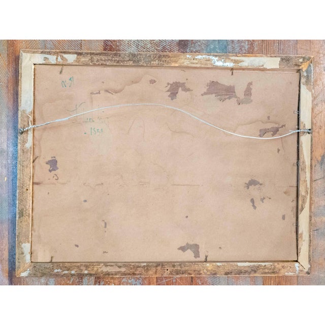 19th Century French Italian Campagna Landscape Painting Attributed to Paul Jean Flandrin For Sale - Image 15 of 15