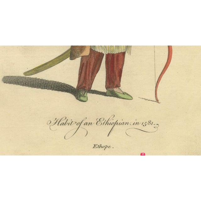 Mid 18th Century European School Artist, Habit of an Ethiopian, 1749, Engraving For Sale - Image 5 of 9