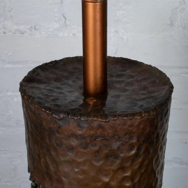 Brutalist Cylindrical Table Lamp by Fantoni For Sale - Image 10 of 12