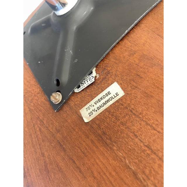 Mid-Century Dining Chairs in Mahogany Veneer & Chrome Base by Tacke, Germany, 1960s, Set of 4 For Sale - Image 14 of 18