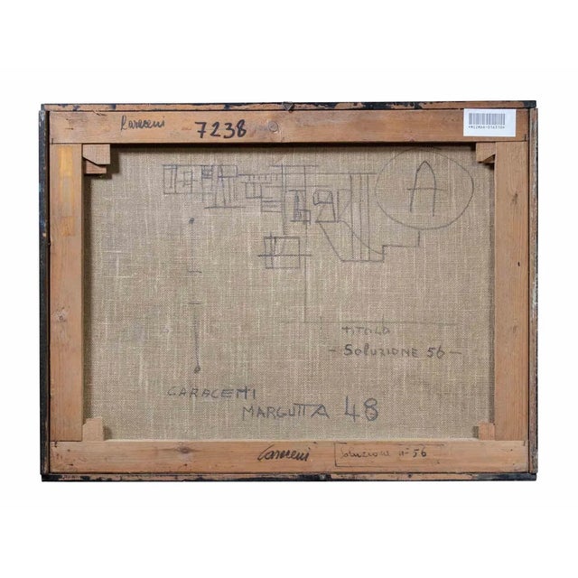Modern Ezio Bruno Caraceni, Untitled, Mixed Media, 1956 For Sale - Image 3 of 4