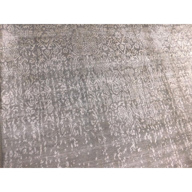 Handmade Bamboo Silk Rug. 8'1"x 10' For Sale - Image 9 of 18