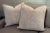 2020s Pair of Custom Cream Chenille Pillows For Sale - Image 5 of 5