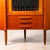 Mid Century Danish Modern Corner Cabinet Teak Wood Bar Denmark Drawers Glass MCM For Sale - Image 9 of 11