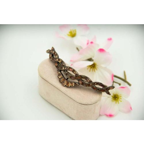 Hair Clip in Silver with Minas Novas Design For Sale - Image 3 of 4