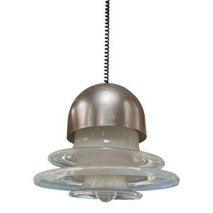Carlo Nason for Mazzega Space Age Layered Glass Pendant Lamp, Italy 1960s