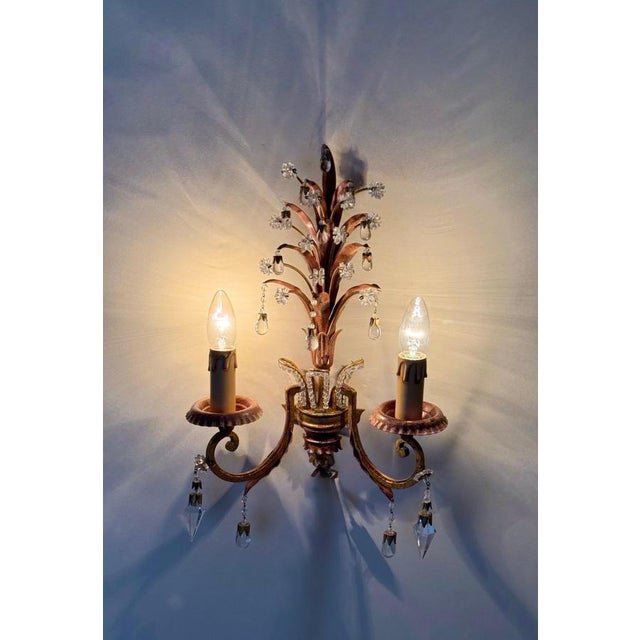 Hollywood Regency Wall Sconces from Maison Baguès, 1960s, Set of 2 For Sale - Image 16 of 18