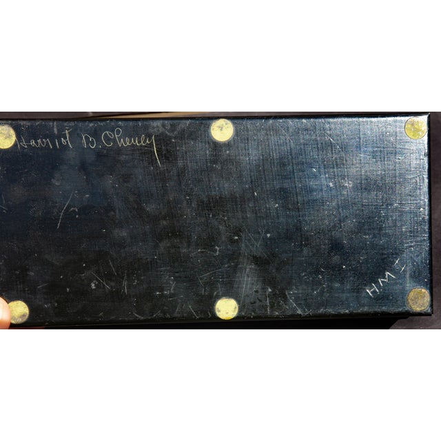 French Hand Painted and Gilded Tole Box For Sale - Image 4 of 4