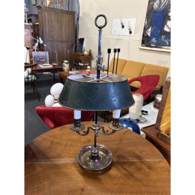 Hot Water Bottle Lamp with Silver Metal Base, in Good conditions. Designed before 1890 European Plug (up to 250V).The...