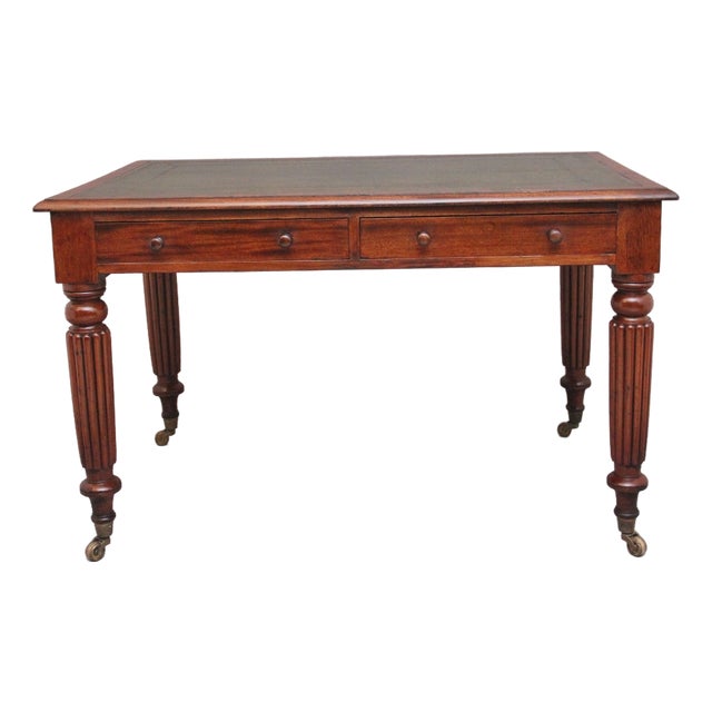 Antique Mahogany Partners Writing Desk, 1840 For Sale