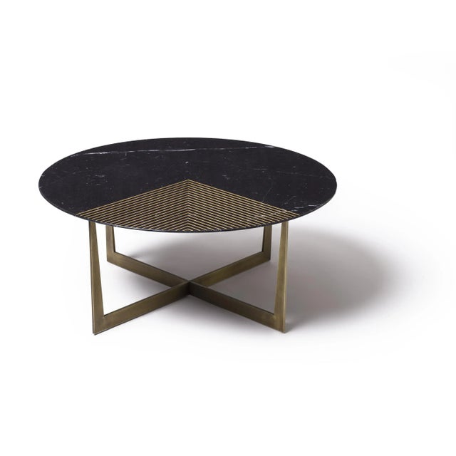 Not Yet Made - Made To Order Gold Radius Coffee Table from Alex Mint For Sale - Image 5 of 5