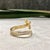 Syna Yellow Gold Sword Ring with Bright Diamonds For Sale In New York - Image 6 of 10