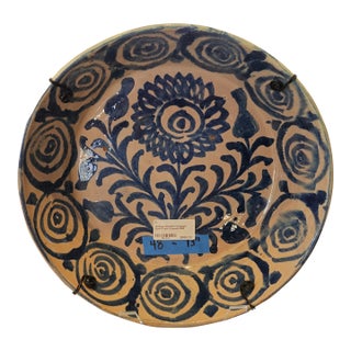 Mid 19th Century Spanish Ceramic Fajalauza Bowl From Granada For Sale