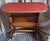 Wood Mid-Century Side Table with Integrated Newspaper Rack in Brown Beechwood with Red Faux Leather Top, 1960s For Sale - Image 7 of 7