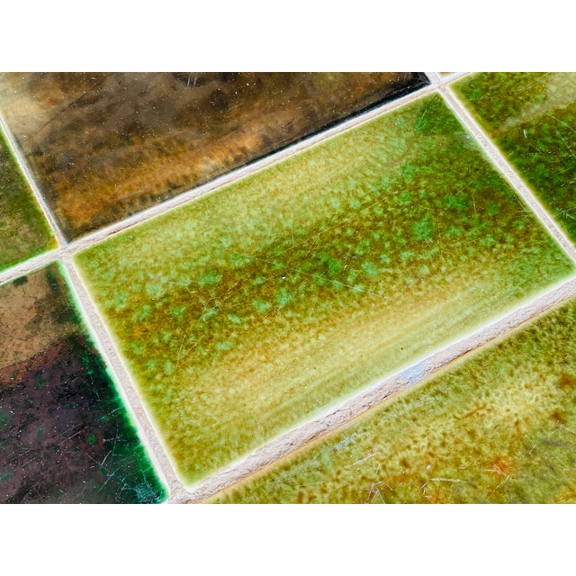 Black Mid-Century Ceramic Tiles Coffee Table with Magazine Rack, 1970s For Sale - Image 8 of 18