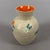 Vintage Beige and Orange Ceramic Vase with Relief Flowers from Umbertide Fornaci For Sale - Image 3 of 11