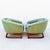 Forest Green Vintage 1960s Jens Risom Mid Century Modern Barrel Lounge Chairs, Attributed For Sale - Image 8 of 12