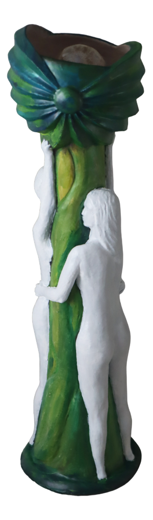 Large Ceramic Female Act Floor Lamp the Moon of Sleep, 1980s