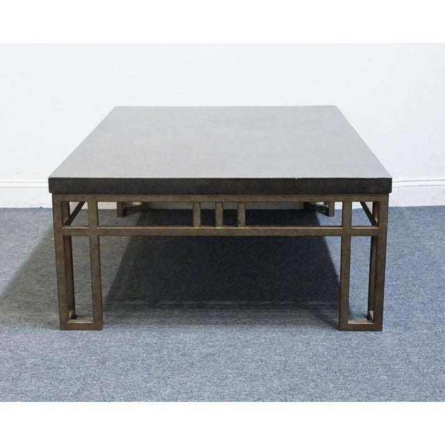 Lexington Furniture Cypress Point Tommy Bahama Monterea Travertine 56" Accent Coffee Table 561-943 For Sale In Kansas City - Image 6 of 9