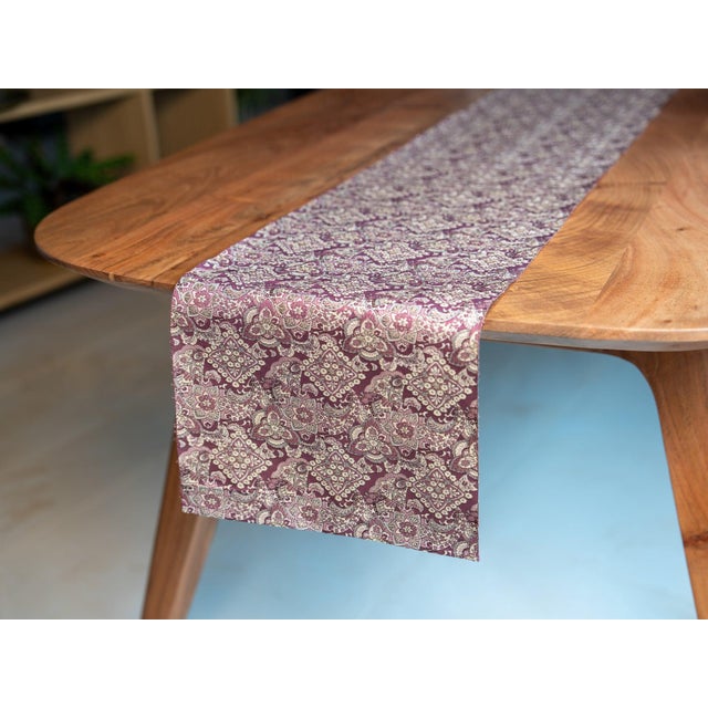Early 21st Century Japanese Ceremonial Silk Table Runner by Renaras For Sale - Image 5 of 5