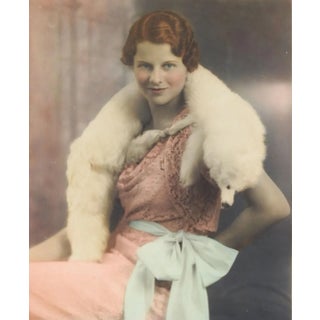 Vintage 1920's Portrait Photograph of Woman For Sale