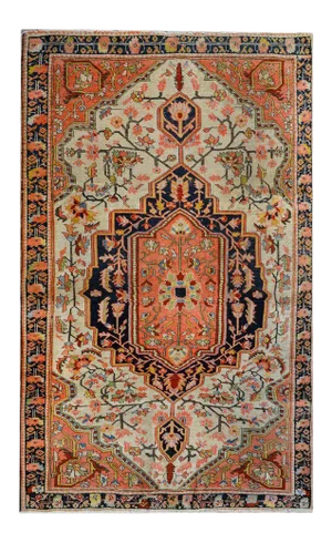 Wild Early 20th Century Sarouk Farahan Rug
