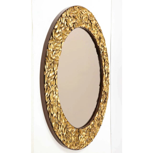 Gold Thomas Boog French Gilded Mussel Shell Mirror For Sale - Image 8 of 13