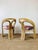 Vintage 1980s Natural Rattan Bent Dining Chairs, Set of 4 For Sale - Image 11 of 11