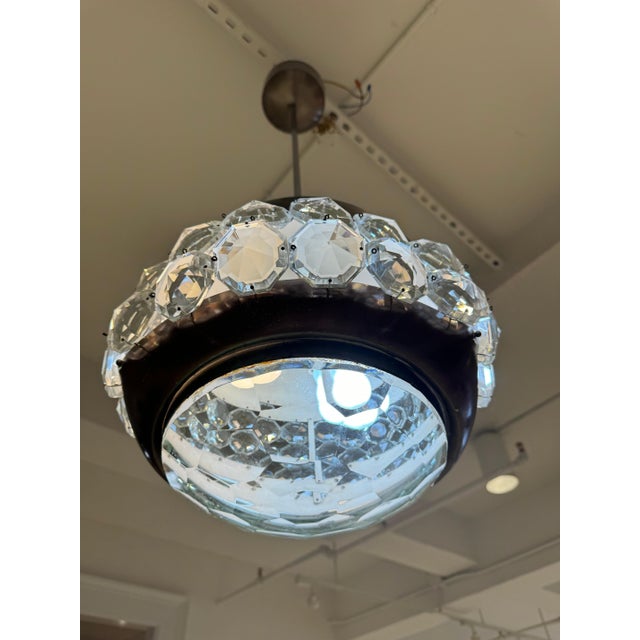 Pia Crippa Lumi 1960 Italian Mid Century Crystal Pendant For Sale In New York - Image 6 of 12