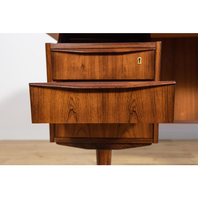 Mid-Century Modern Freestanding Rosewood Desk, Denmark, 1960s For Sale - Image 15 of 18